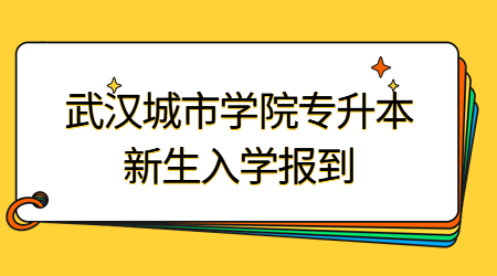 武汉城市学院专升本新生入学报到.jpg