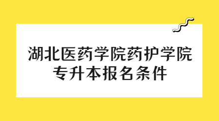 湖北医药学院药护学院专升本报名条件